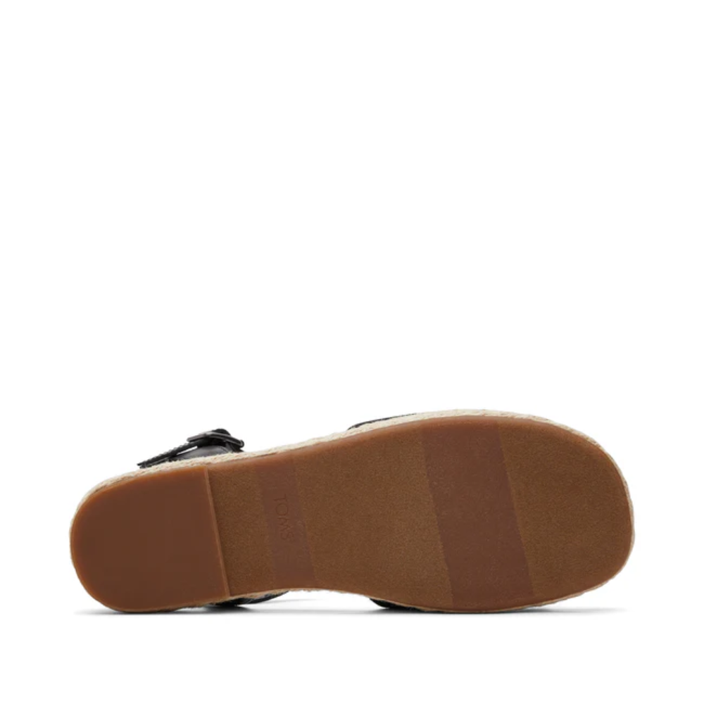 Toms Diana Black Slubby Woven Canvas