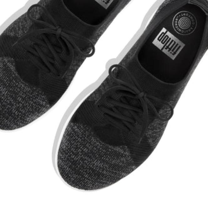FitFlop Uberknit F-Sporty Sneaker Black