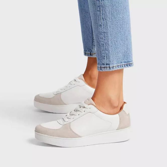 FitFlop Rally Sneakers Leather Urban White