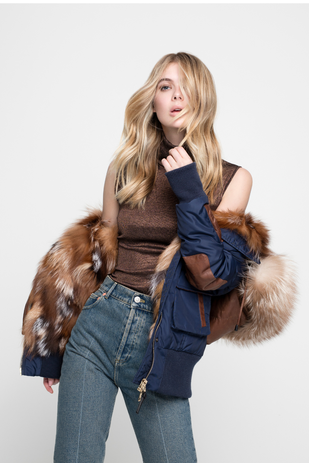Nicole Benisti Mayfair, Navy/Caramel Fox