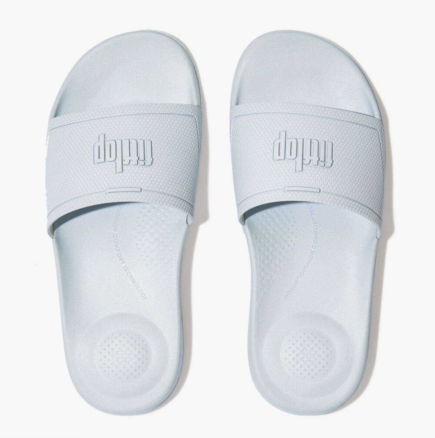 FitFlop Iqushion Slides Seafoam Blue
