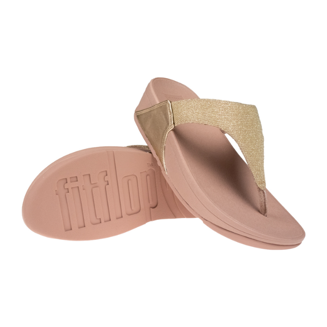 FitFlop Lulu Shimmerlux T-Post Platino