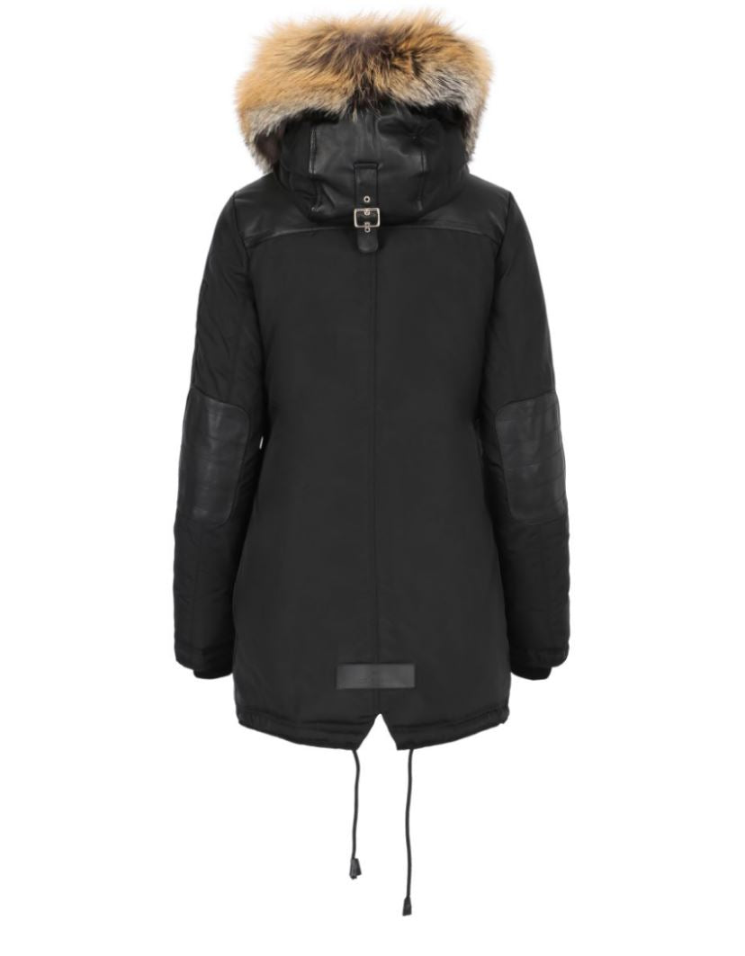 Nicole Benisti Melrose Parka, Black/Golden