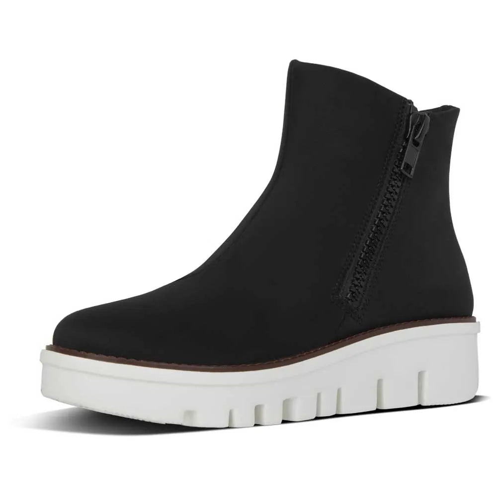 FitFlop Chunky Zip Ankle Boot Black