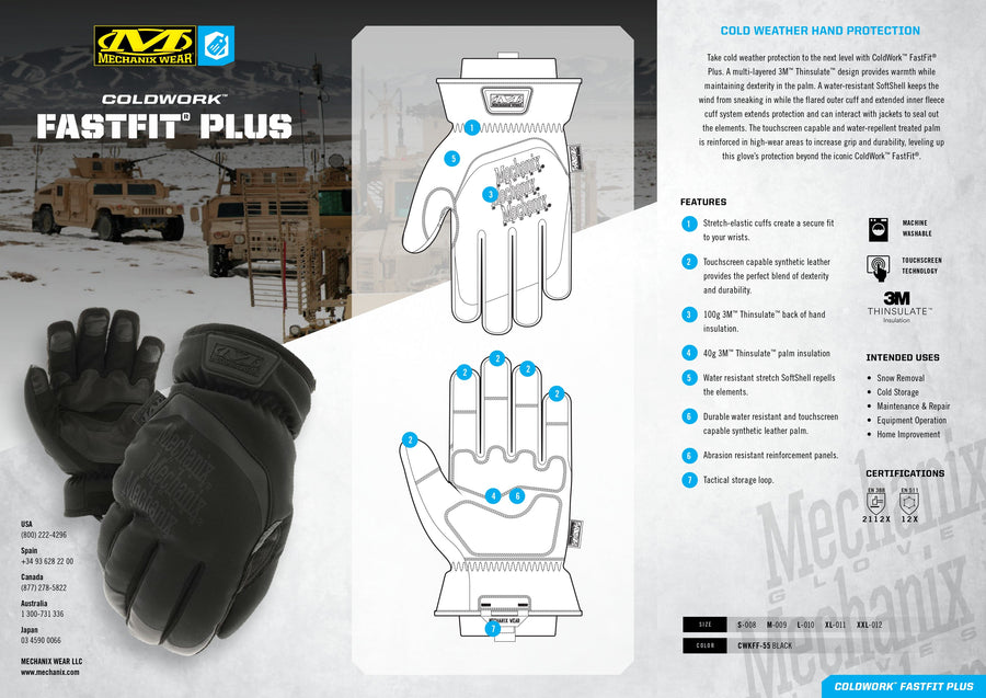 Mechanix Coldwork™ Insulated FastFit® Plus - Covert