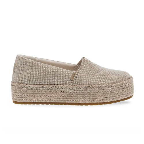 Toms Valencia Champagne Glimmer Slub Canvas