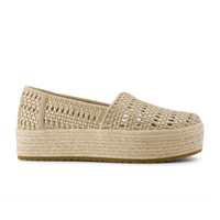 Toms Valencia Champagne Metallic Basket Weave