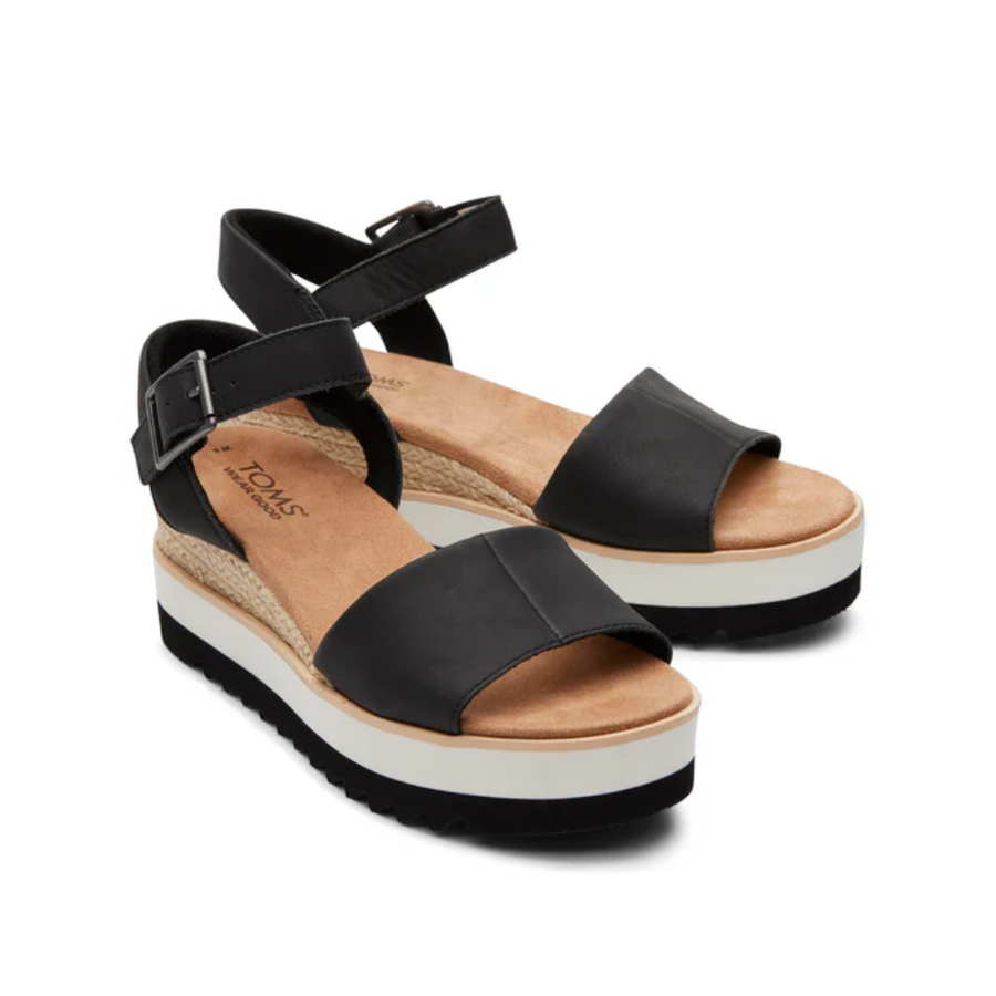 Toms Diana Black Leather