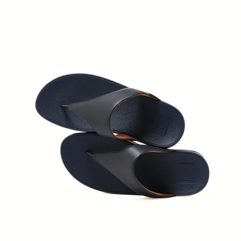 FitFlop Lulu Leather Toepost Deepest blue