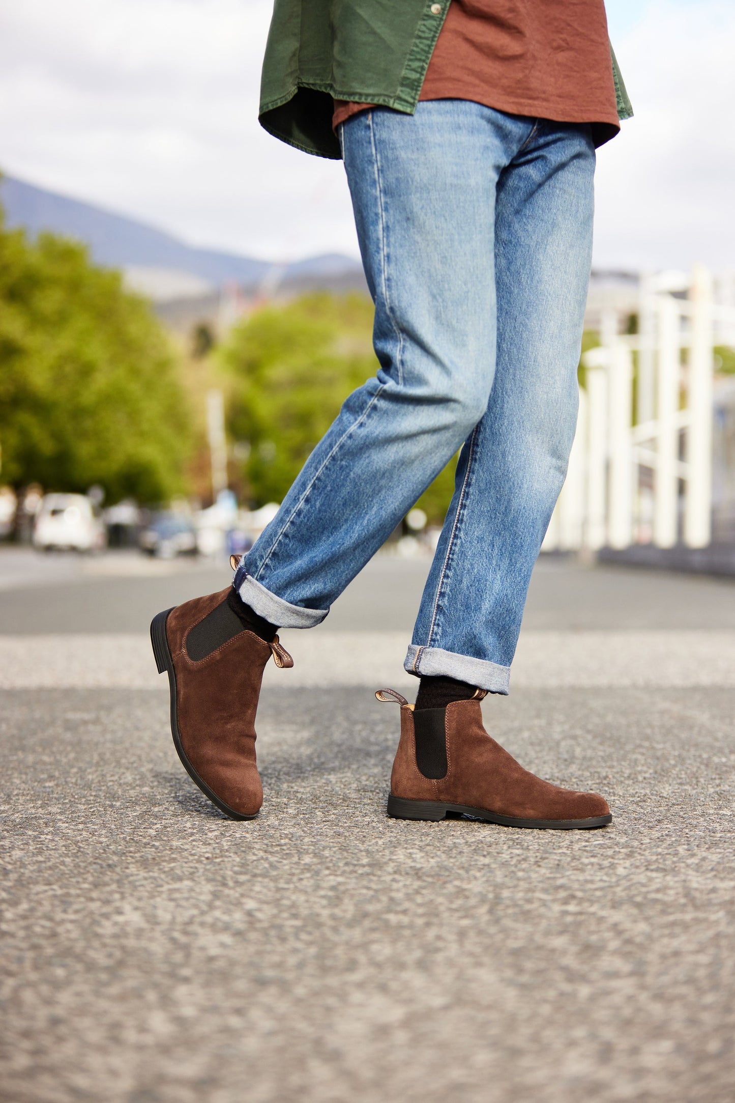 Blundstone Ankle Boot 2391, Brown Suede (Unisex)