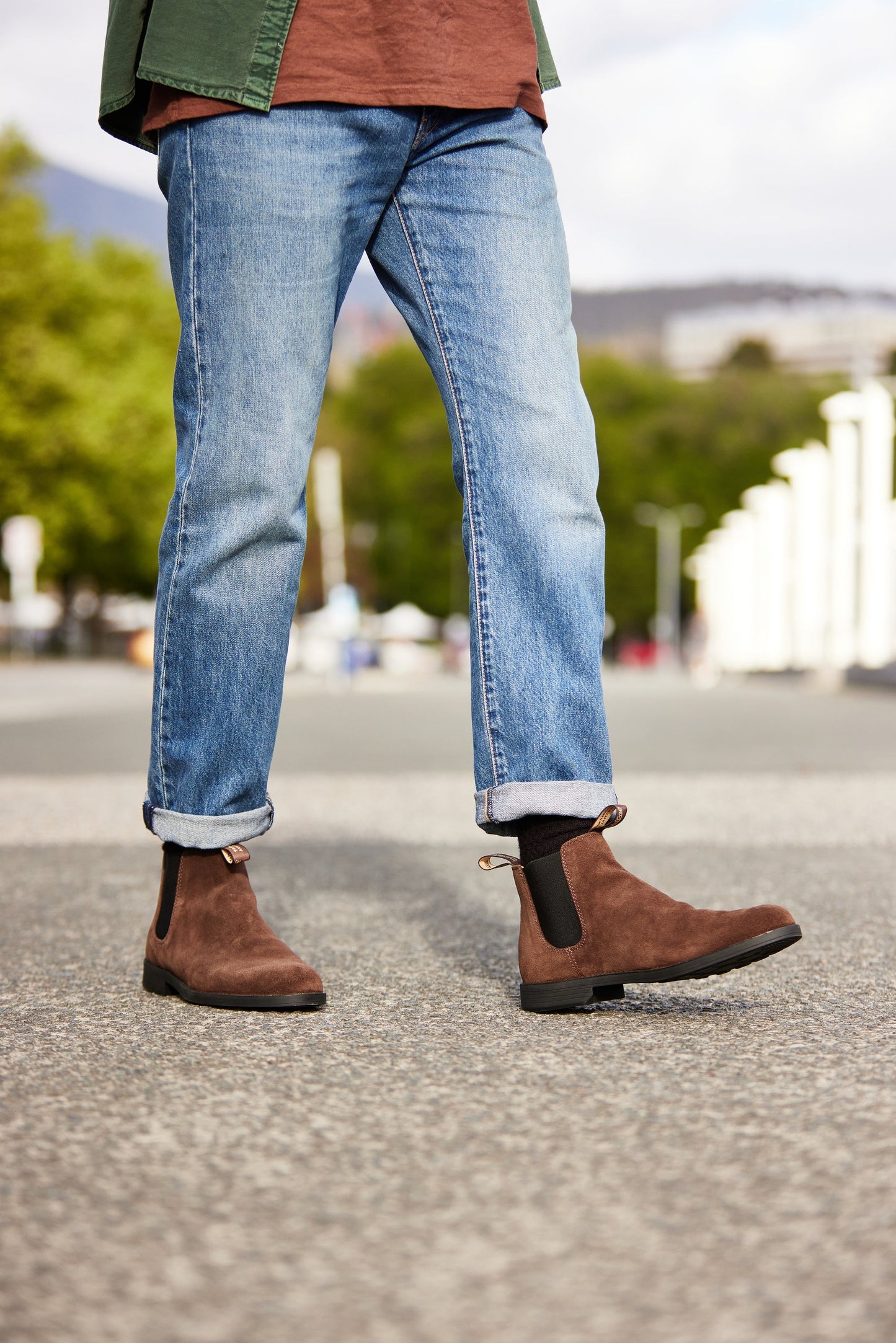 Blundstone Ankle Boot 2391, Brown Suede (Unisex)