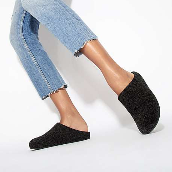 FitFlop Chrissie Felt Black