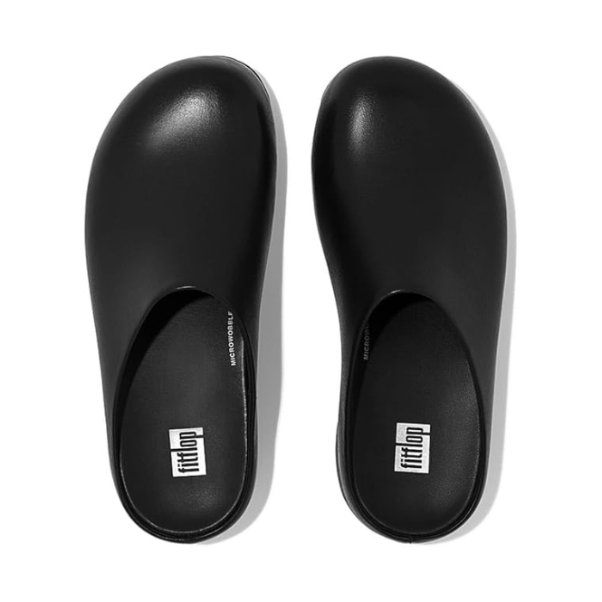 FitFlop Shuv Patent Black