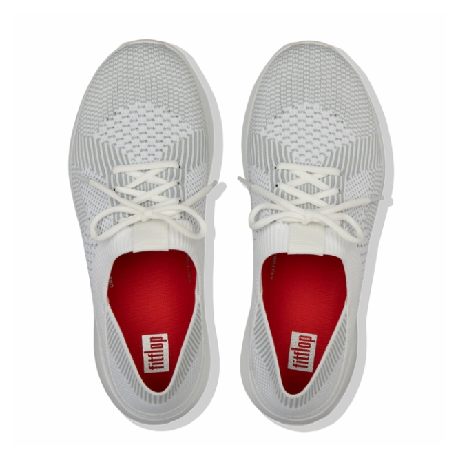 FitFlop Marble Knit White/Storm Grey