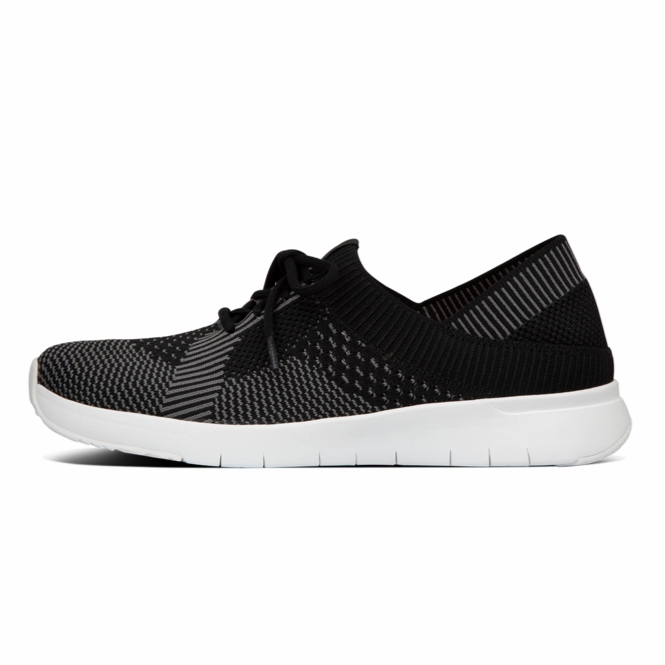 FitFlop Marble Knit Black/ Charcoal Grey