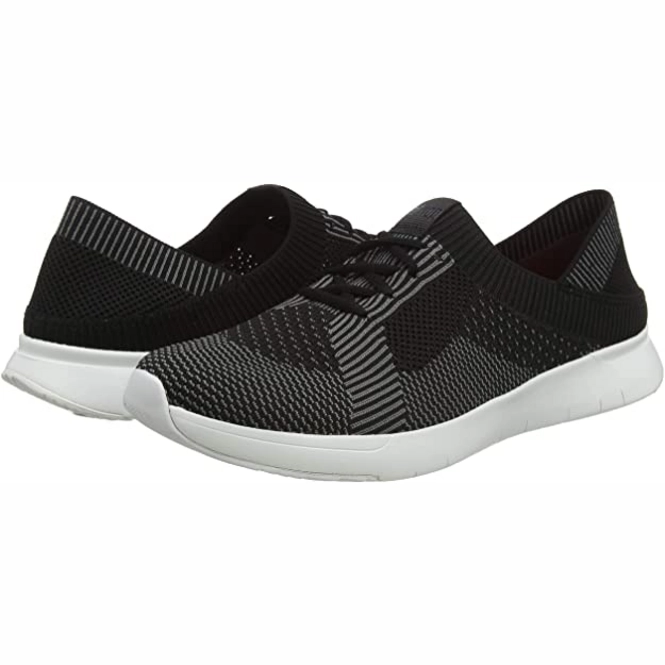 FitFlop Marble Knit Black/ Charcoal Grey