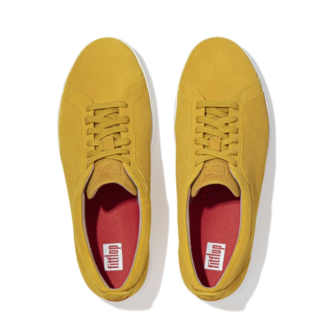 FitFlop Rally Suede Sneakers Sunshine Yellow