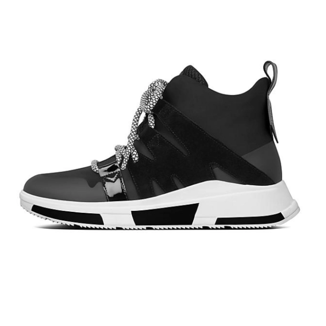 FitFlop Carita High-Top Sneaker Black