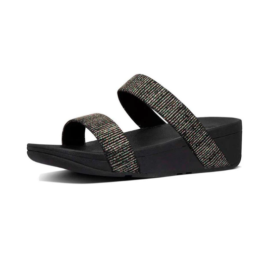 FitFlop Lottie Slide Glitsy Black