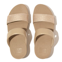 FitFlop Lulu Slide Crystal Latte Beige