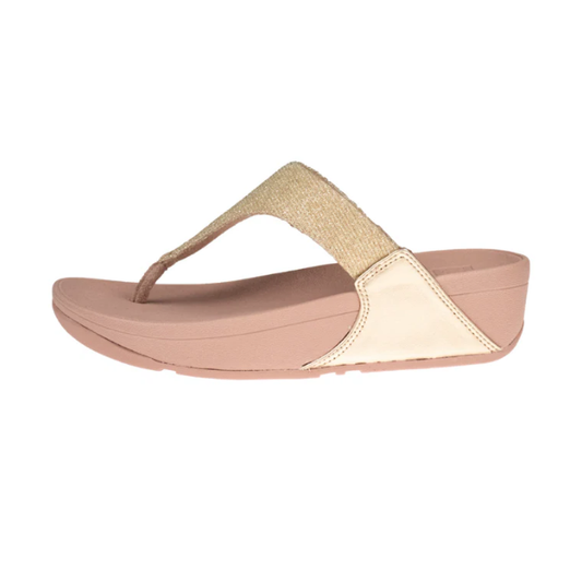 FitFlop Lulu Shimmerlux T-Post Platino