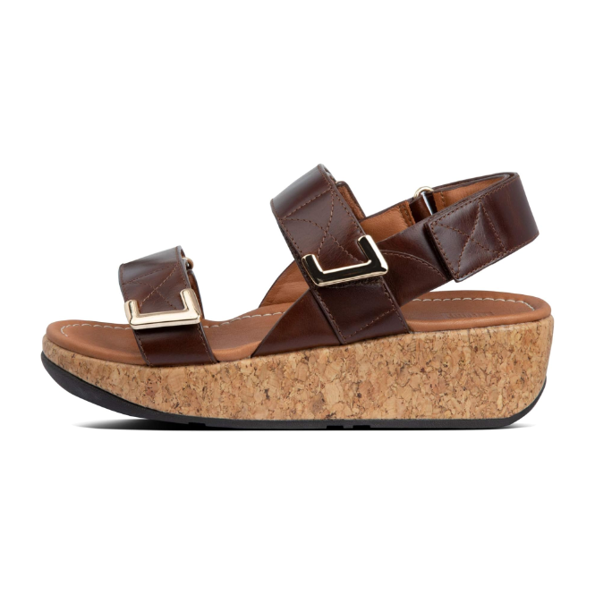 FitFlop Remi Adjustable Back-Strap Chocolate Brown