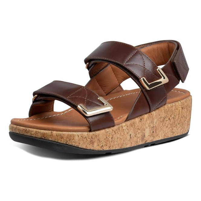 FitFlop Remi Adjustable Back-Strap Chocolate Brown