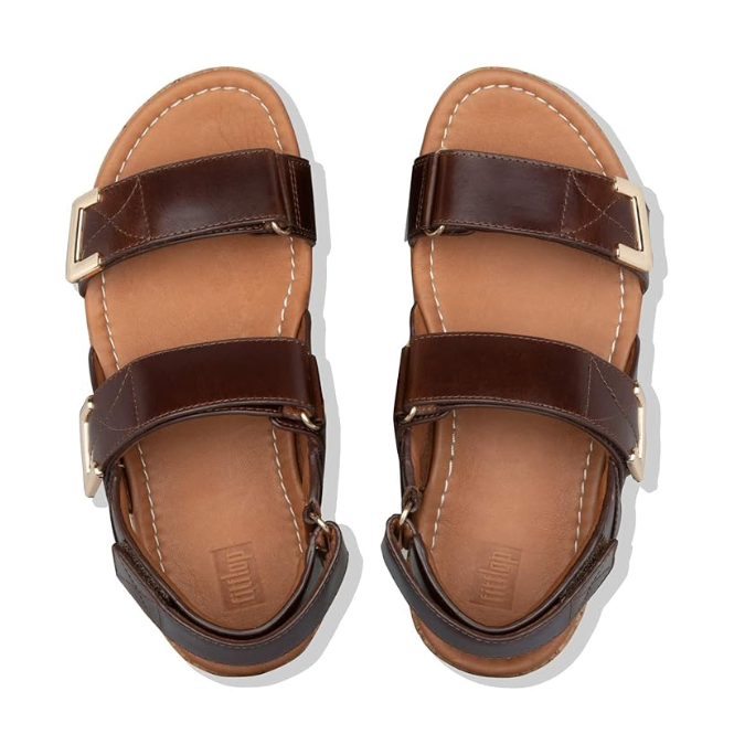 FitFlop Remi Adjustable Back-Strap Chocolate Brown
