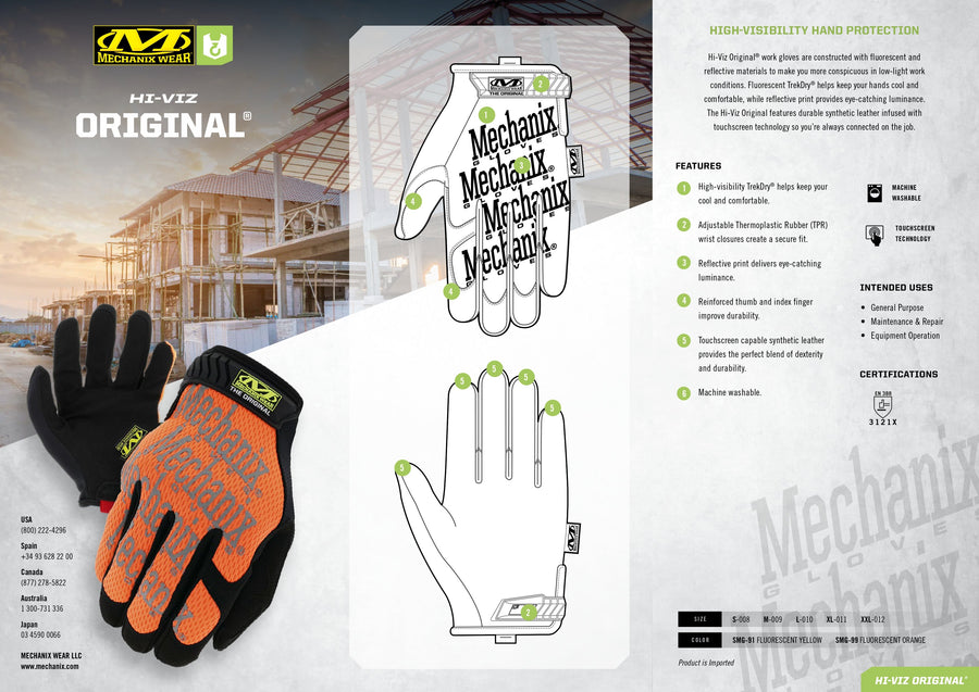 Mechanix The Original® Hi-Viz Orange