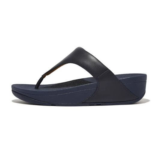FitFlop Lulu Leather Toepost Deepest blue