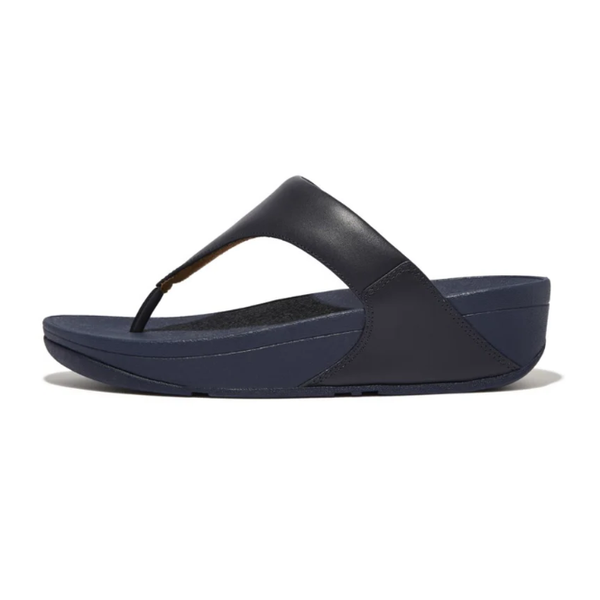 FitFlop Lulu Leather Toepost Deepest blue