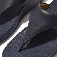 FitFlop Lulu Leather Toepost Deepest blue