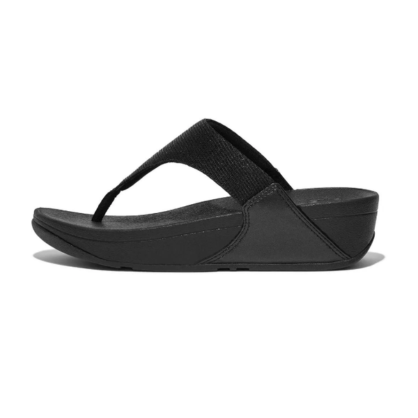 FitFlop Lulu Shimmerlux T-Post All Black 37