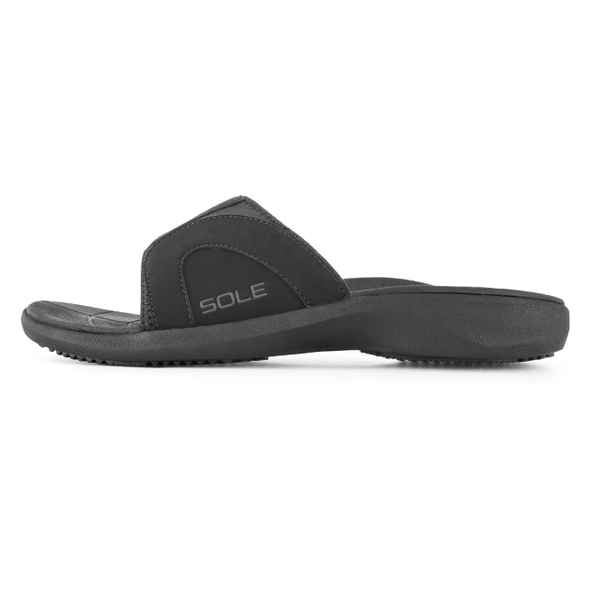 SOLE Men's Sport Slide Jet Black/ Noir