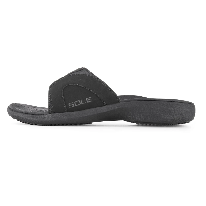 SOLE Men's Sport Slide Jet Black/ Noir